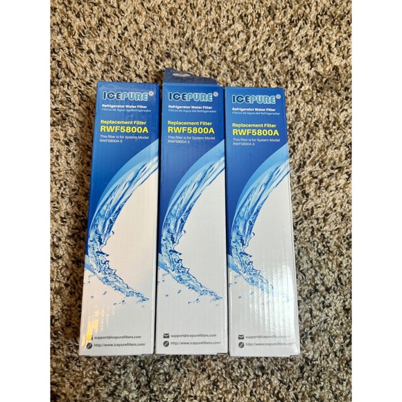 ICEPURE RWF5800A‎ Refrigerator Water Filter Replacement 3-Pack - Picture 1 of 4